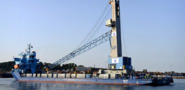 Ny havnekran, Kalundborg Havn. Billedet er frikøbt til pressebrug.
Fotograf Jens Nielsen
tlf. 40 45 47 46